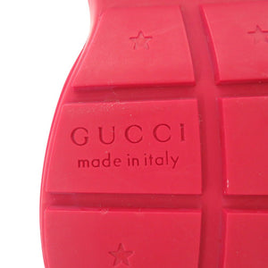 未使用品 グッチ × ドラえもん ライトン サイズ37 655037 レザー アイボリー スニーカー 0808【中古】GUCCI