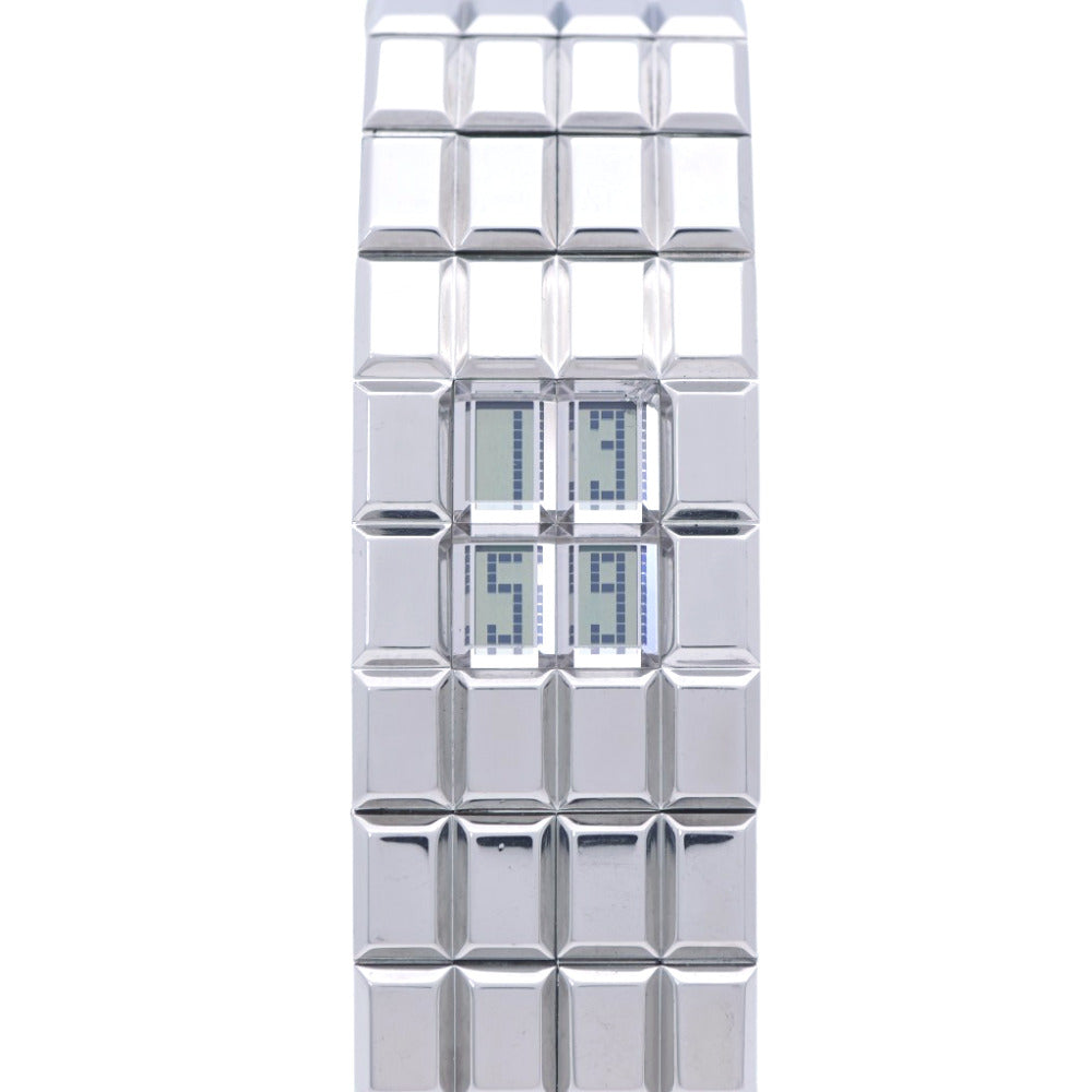 美品 シャネル ショコラ H0934 デジタル クオーツ 腕時計 ステンレススチール シルバー 0809【中古】CHANEL