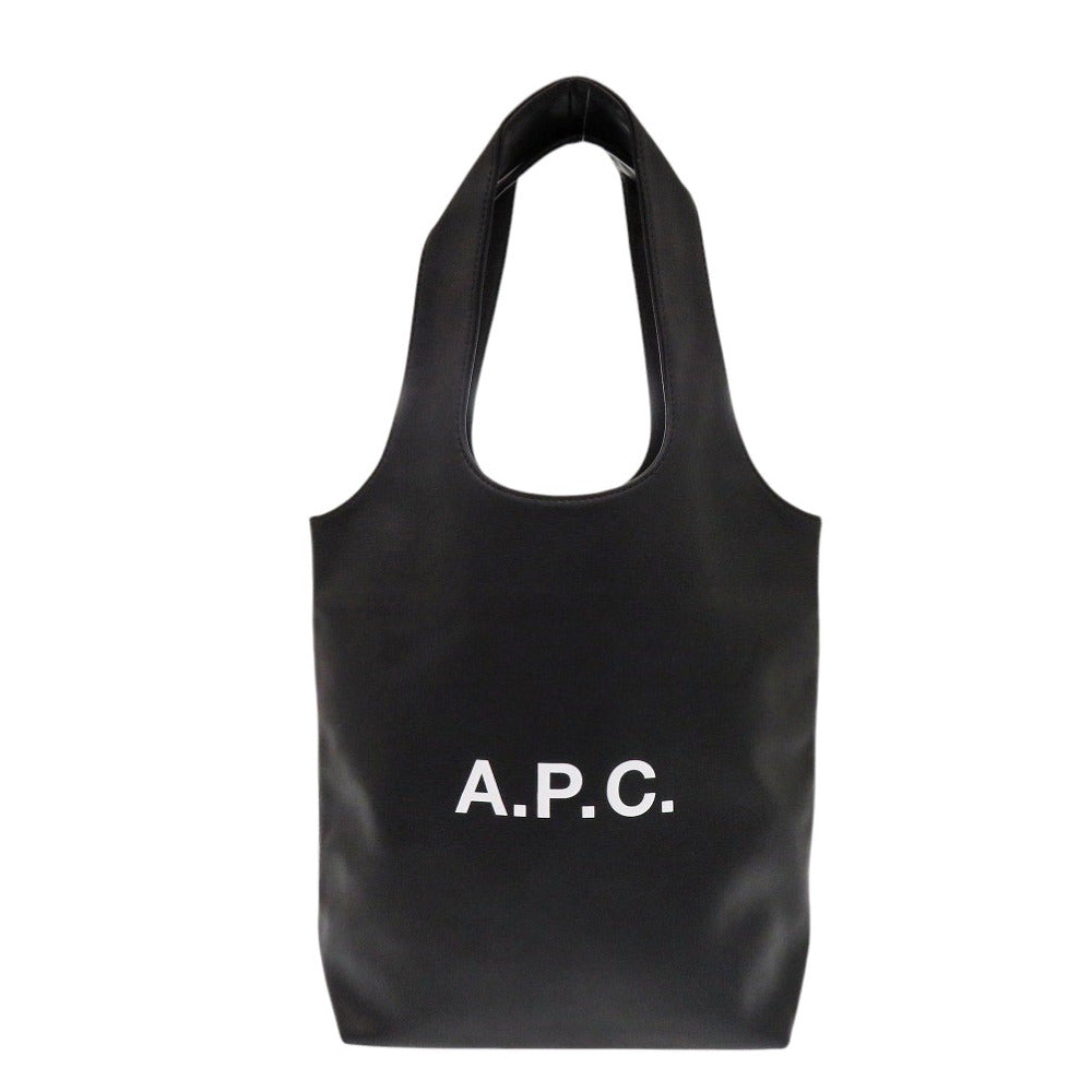 新品同様 アーペーセー Ninon small ニノン スモール フェイクレザー ポリウレタン/ポリエステル ブラック トートバッグ 黒 0811【中古】A.P.C.