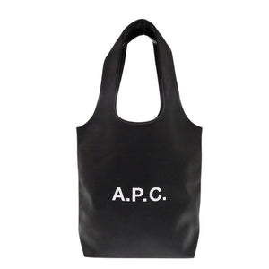 新品同様 アーペーセー Ninon small ニノン スモール フェイクレザー ポリウレタン/ポリエステル ブラック トートバッグ 黒 0811【中古】A.P.C.