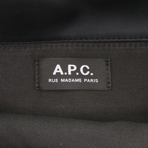 新品同様 アーペーセー Ninon small ニノン スモール フェイクレザー ポリウレタン/ポリエステル ブラック トートバッグ 黒 0811【中古】A.P.C.