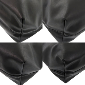 新品同様 アーペーセー Ninon small ニノン スモール フェイクレザー ポリウレタン/ポリエステル ブラック トートバッグ 黒 0811【中古】A.P.C.