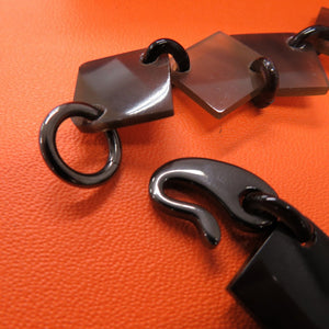 美品 エルメス DIVA ロングネックレス ディーヴァ バッファローホーン ラッカーウッド マルチカラー 0812【中古】HERMES