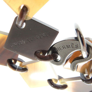 美品 エルメス DIVA ロングネックレス ディーヴァ バッファローホーン ラッカーウッド マルチカラー 0812【中古】HERMES