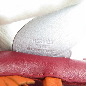 美品 エルメス ロデオペガサスPM アニョーミロ ルージュグレナ ブループリュム コーネリアン U刻印 バッグチャーム 0828【中古】HERMES