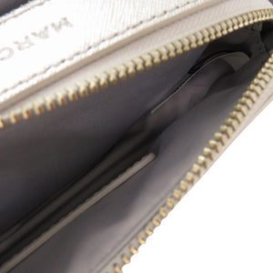 新品同様 マークジェイコブス メタリック スリングショット レザー シルバー ワンショルダーバッグ 0835【中古】MARC JACOBS