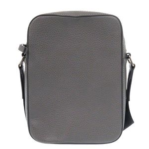 美品 バーバリー ロゴ 8052890 レザー グレー ショルダーバッグ 0844【中古】BURBERRY