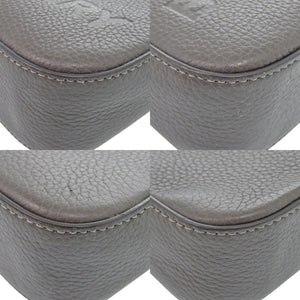 美品 バーバリー ロゴ 8052890 レザー グレー ショルダーバッグ 0844【中古】BURBERRY