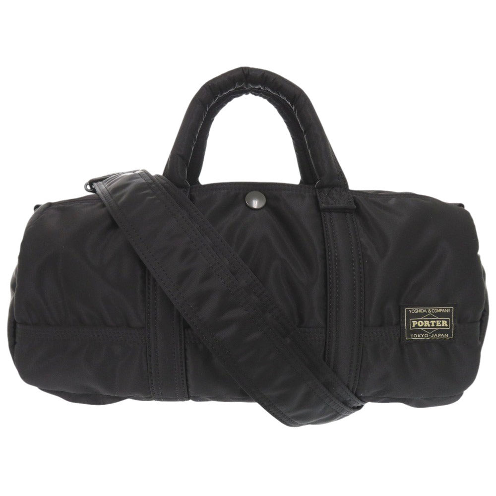 未使用品 吉田カバン PORTER ポーター TANKER タンカー DRUM ドラム ナイロン ブラック 2WAY ダッフルバッグ 0880【中古】YOSHIDA & CO., LTD.