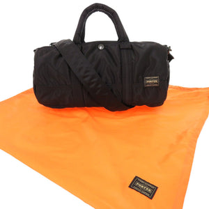 未使用品 吉田カバン PORTER ポーター TANKER タンカー DRUM ドラム ナイロン ブラック 2WAY ダッフルバッグ 0880【中古】YOSHIDA & CO., LTD.