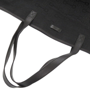 美品 グッチ ホースビット柄 238695 キャンバス/レザー ブラック トートバッグ 黒 0892【中古】GUCCI