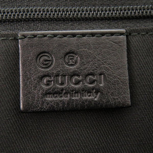 美品 グッチ ホースビット柄 238695 キャンバス/レザー ブラック トートバッグ 黒 0892【中古】GUCCI