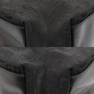 美品 グッチ ホースビット柄 238695 キャンバス/レザー ブラック トートバッグ 黒 0892【中古】GUCCI