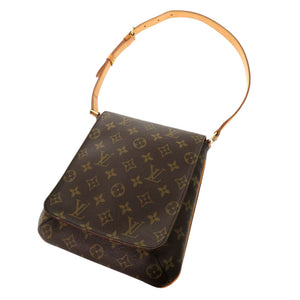 ルイ ヴィトン ミュゼットサルサ ショートストラップ モノグラム M51258 ブラウン ショルダーバッグ LV 0893【中古】LOUIS VUITTON