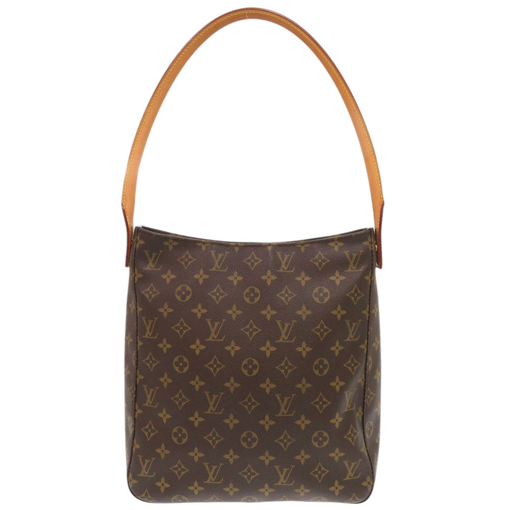 美品 ルイ ヴィトン ルーピングGM モノグラム M51145 ブラウン ショルダーバッグ LV 0895【中古】LOUIS VUITTON