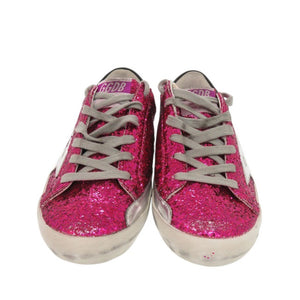 未使用 ゴールデングース スーパースター グリッター サイズ36 23.5cm G32WS590.G45 レザー ピンク スニーカー 0933【中古】GOLDEN GOOSE