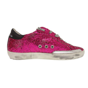 未使用 ゴールデングース スーパースター グリッター サイズ36 23.5cm G32WS590.G45 レザー ピンク スニーカー 0933【中古】GOLDEN GOOSE