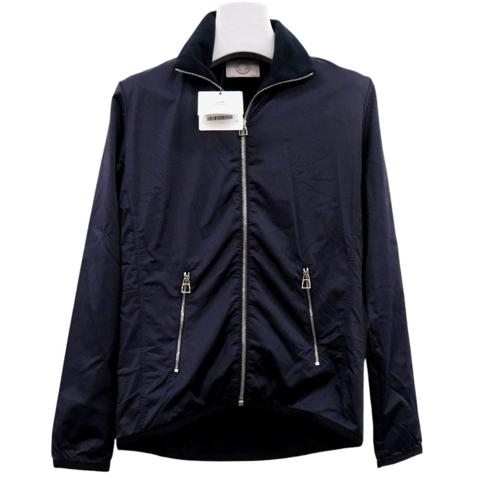 未使用品 エルメス ウォームアップ フリースジャケット 800165E ナイロンジャケット ネイビー 0935【中古】HERMES