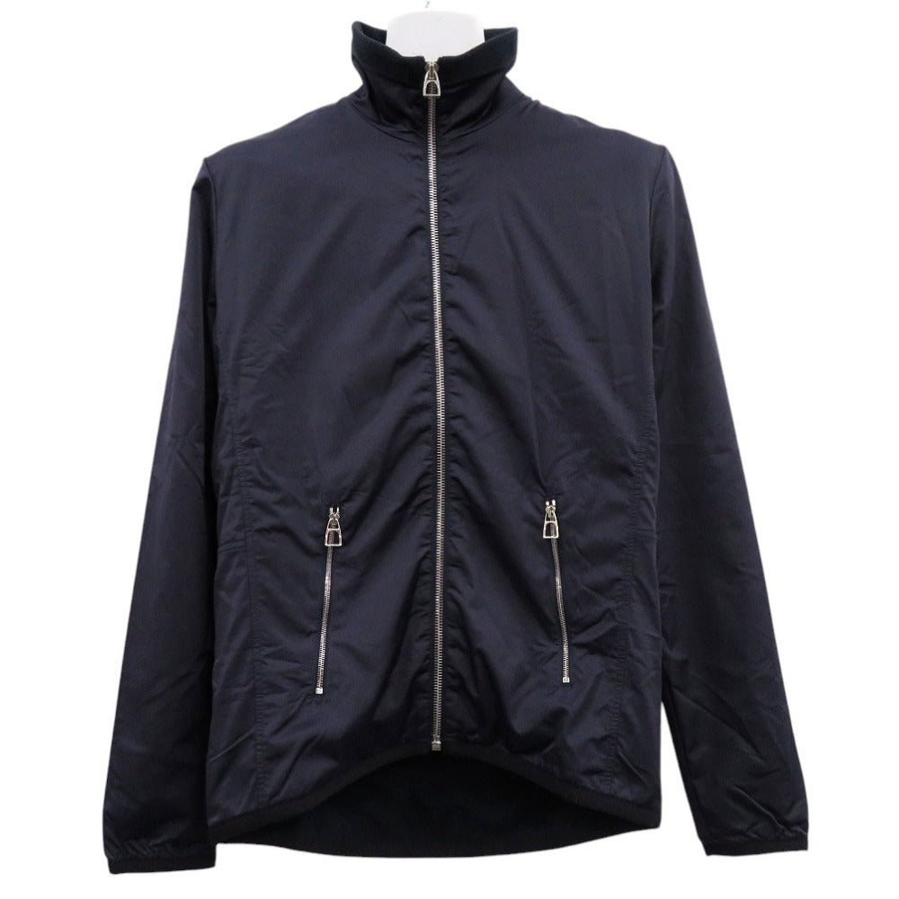 未使用品 エルメス ウォームアップ フリースジャケット 800165E ナイロンジャケット ネイビー 0935【中古】HERMES