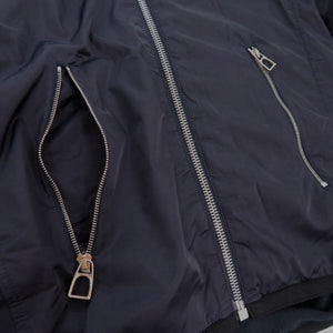 未使用品 エルメス ウォームアップ フリースジャケット 800165E ナイロンジャケット ネイビー 0935【中古】HERMES