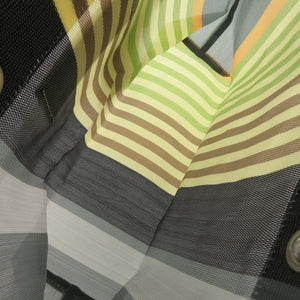 未使用 マルニ マーケット ストライプ バッグ SHMH0012AO TN296 STN60 ナイロン ブラック イエロー ハンドバッグ 0951【中古】MARNI