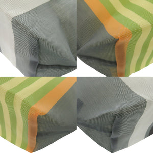 未使用 マルニ マーケット ストライプ バッグ SHMH0012AO TN296 STN60 ナイロン ブラック イエロー ハンドバッグ 0951【中古】MARNI