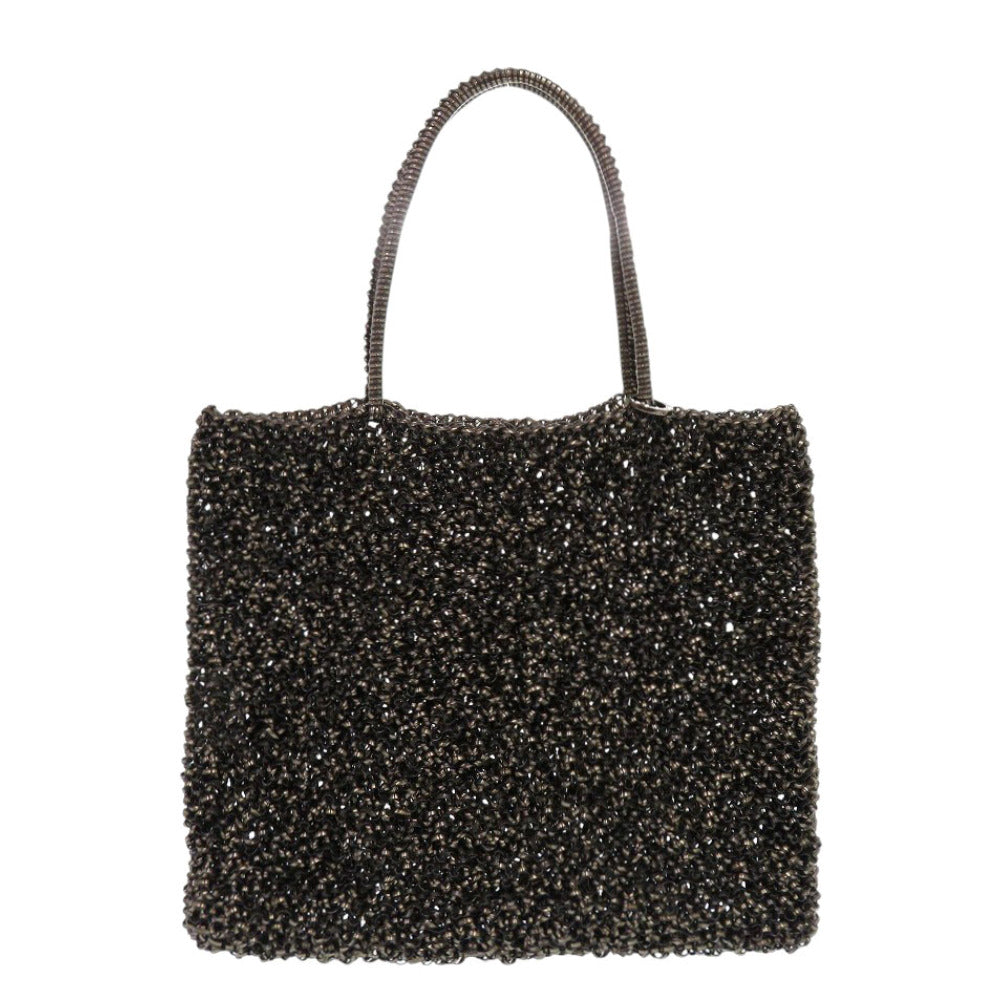 美品 アンテプリマ スタンダード スクエア ラージ ワイヤー ブラック ハンドバッグ 黒 0972【中古】ANTEPRIMA