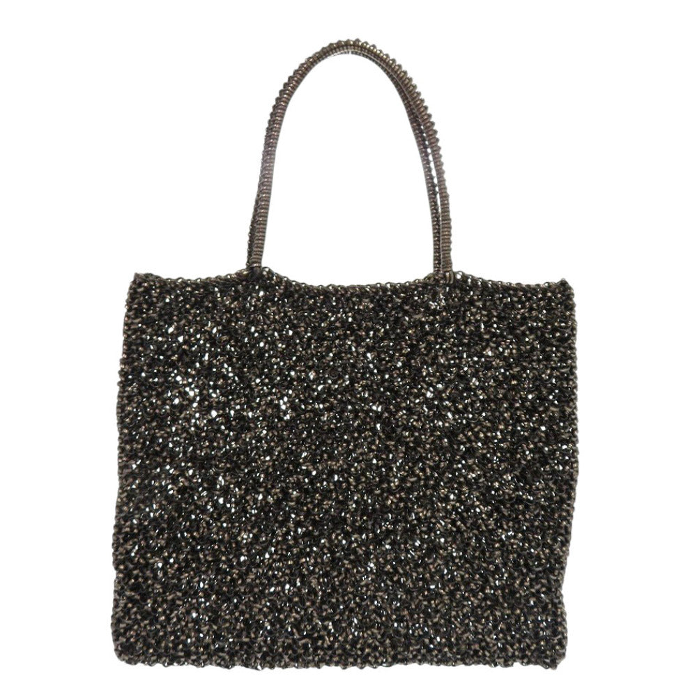 美品 アンテプリマ スタンダード スクエア ラージ ワイヤー ブラック ハンドバッグ 黒 0972【中古】ANTEPRIMA