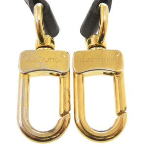 美品 ルイ ヴィトン ショルダーストラップ レザー ブラック 黒 LV 0973【中古】LOUIS VUITTON