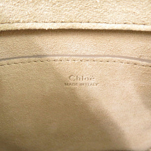 新品同様 クロエ ピクシー 3S1331 HGP スウェード レザー パールベージュ ショルダーバッグ 0974【中古】Chloe