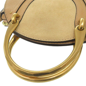 新品同様 クロエ ピクシー 3S1331-HGP レザー スエード ベージュ 2WAY ショルダー ハンドバッグ 0974【中古】Chloe