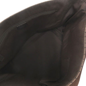 新品同様 グッチ 272350 GGキャンバス レザー ブラウン ショルダーバッグ 茶 0988【中古】GUCCI メンズ