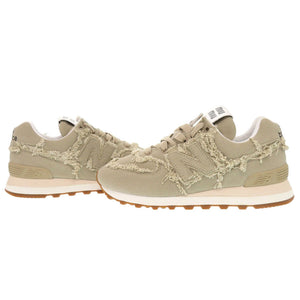 未使用品 ミュウミュウ × ニューバランス 574 158692 サイズ35 1/2 キャンバス ベージュ スニーカー 0989【中古】MIUMIU