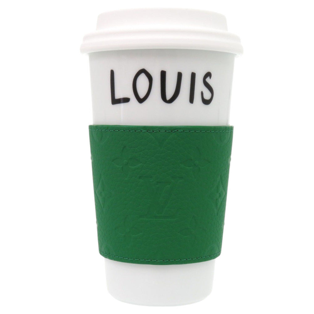 未使用 ルイ ヴィトン カップ ルイ タンブラー モノグラム GI0909 モノグラムキャンバス/磁器 ホワイト 食器 白 LV 0997【中古】LOUIS VUITTON