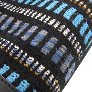 ロエベ アマソナ36 ジュンヤワタナベコラボ コムデギャルソン ツイード ブラック ハンドバッグ 黒 水色 1003【中古】LOEWE