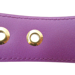 新品同様 ルイヴィトン サンチュール シグネチャー M0177 デニム ゴールド金具 パープル 紫 ベルト 1023【中古】LOUIS VUITTON