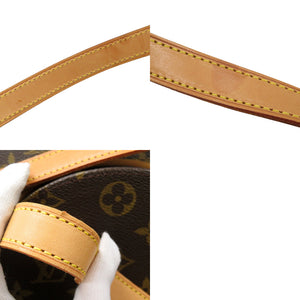 美品 ルイ ヴィトン エリプス ショッピング モノグラム M51128 ブラウン トートバッグ LV 1026【中古】LOUIS VUITTON