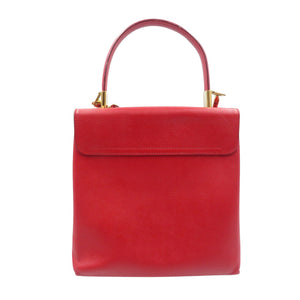 サルヴァトーレフェラガモ ガンチーニ AQ-21 0160 レザー ゴールド金具 レッド 2WAY ハンドバッグ ショルダーバッグ 1028【中古】Salvatore Ferragamo