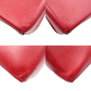 サルヴァトーレフェラガモ ガンチーニ AQ-21 0160 レザー ゴールド金具 レッド 2WAY ハンドバッグ ショルダーバッグ 1028【中古】Salvatore Ferragamo