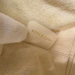 未使用品 クリスチャンディオール トゥジュール スモール マクロカナージュ M2822OSHJ カーフスキン アイボリー ハンドバッグ 1038【中古】Christian Dior