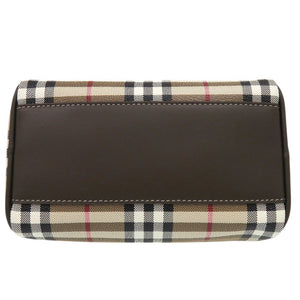 未使用品 バーバリー 2Way ミニ ボウリングバッグ MINI BOWLING ハンドバッグ ノバチェック ポリウレタン ARCHIVE BEIGE 1053【中古】BURBERRY