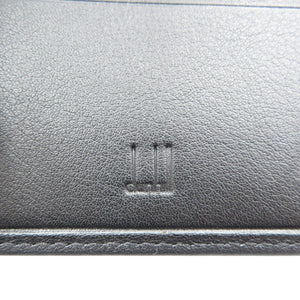 新品同様 ダンヒル サイドカー QD1010 レザー シルバー金具 ブラック 黒 二つ折り 長財布 1056【中古】dunhill