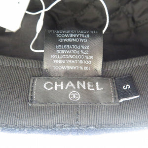 未使用 シャネル A76379 Sサイズ ウール ネイビー キャスケット 帽子 1073【中古】CHANEL