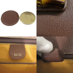 美品 グッチ バンブー 2WAY 000 926 0633 レザー ブラウン ハンドバッグ 茶 1074【中古】GUCCI