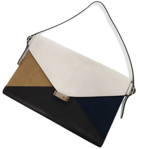 セリーヌ ダイヤモンドショルダーバッグ ハラコ レザー ブラウン ショルダーバッグ 1078【中古】CELINE