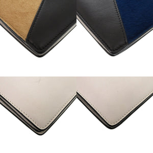 セリーヌ ダイヤモンドショルダーバッグ ハラコ レザー ブラウン ショルダーバッグ 1078【中古】CELINE