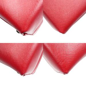 美品 サルヴァトーレフェラガモ ガンチーニ AF-21 0290 レザー ゴールド金具 レッド 2WAY ハンドバッグ ショルダーバッグ 1085【中古】Salvatore Ferragamo