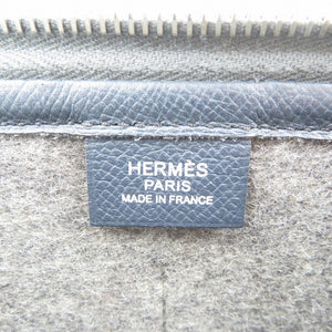 美品 エルメス トゥードゥー29 ヴォーエプソン フェルト シルバー金具 グリモワイヤン ブルーインディゴ レザン D刻印 クラッチバッグ 1088【中古】HERMES