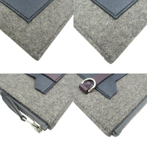 美品 エルメス トゥードゥー29 ヴォーエプソン フェルト シルバー金具 グリモワイヤン ブルーインディゴ レザン D刻印 クラッチバッグ 1088【中古】HERMES