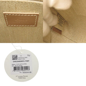 未使用 クロエ 2WAY ウッディ スモール CHC23AS397 キャンバス ブラウン トートバッグ ショルダーバッグ 茶 1113【中古】Chloe